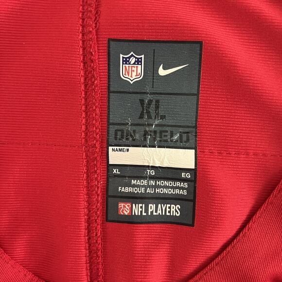 Nike Daniel Jones New York Giants Red Inverted Team Game Football Jersey - Picture 4 of 4